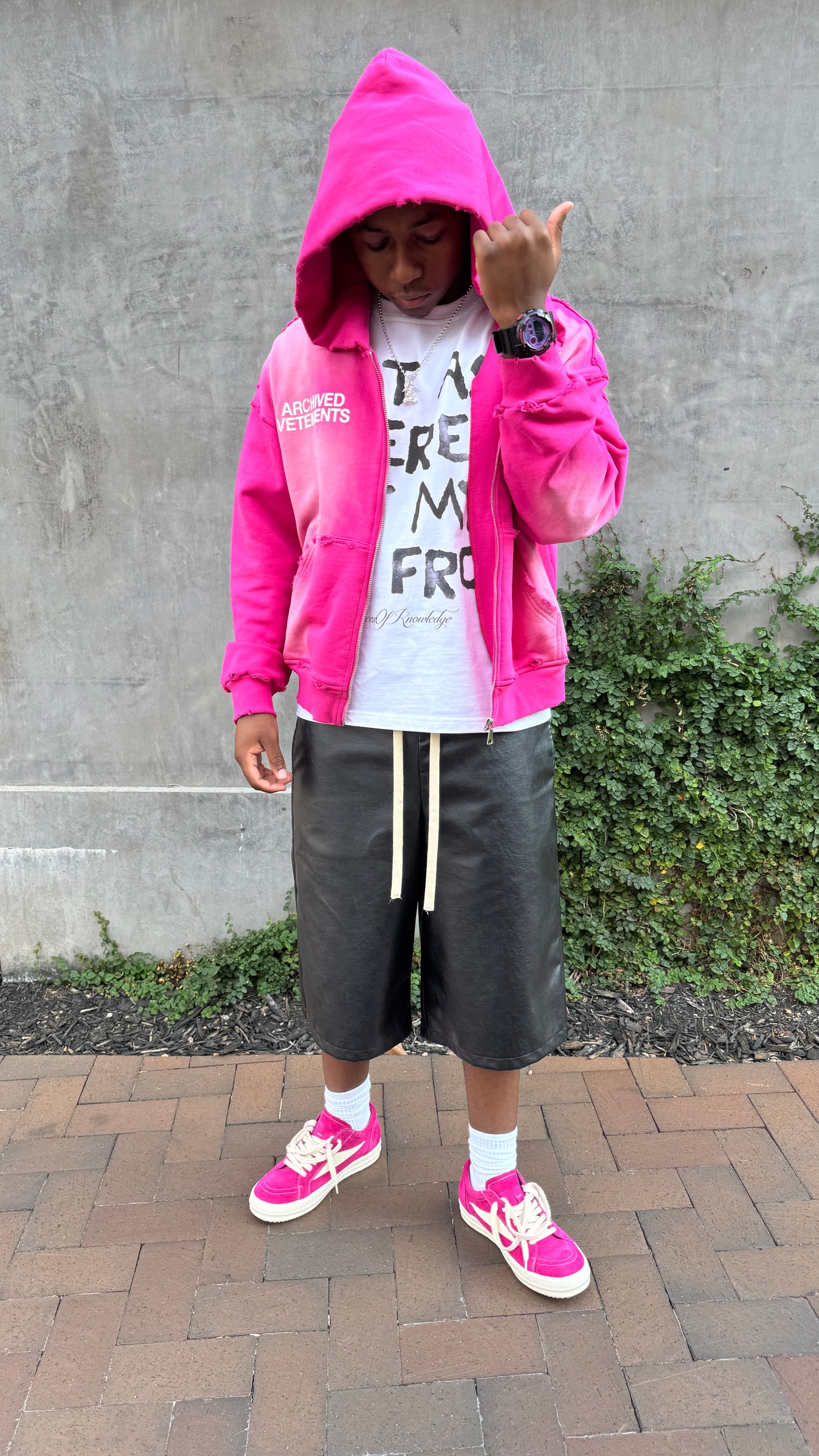 Pink Starburst Zip Up
