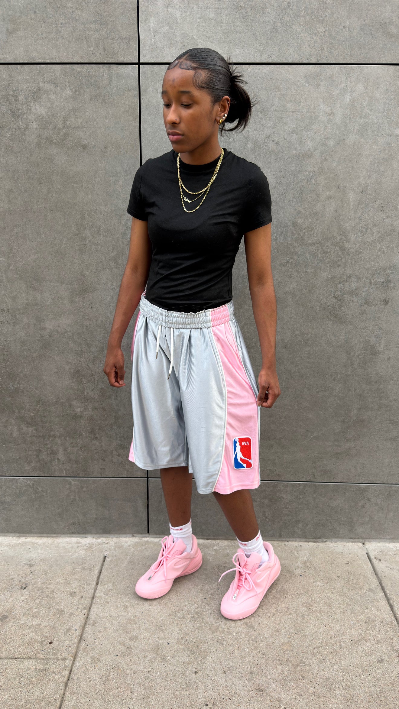 AVA HOOP SHORTS PINK