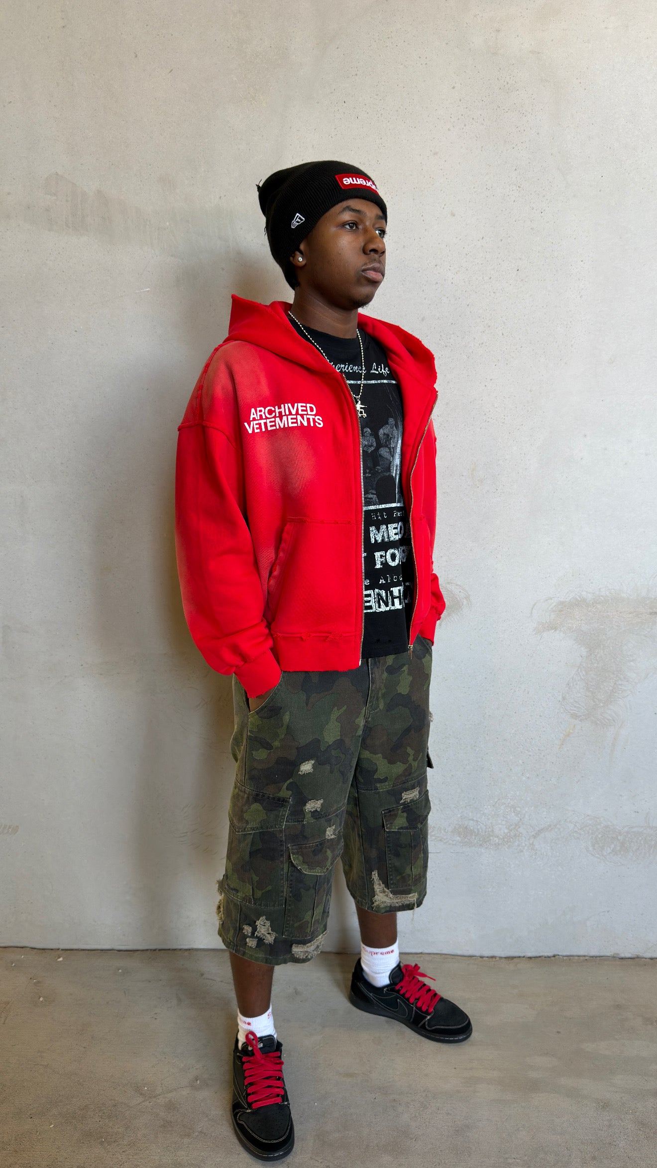 “Red Fuego” Zip Up