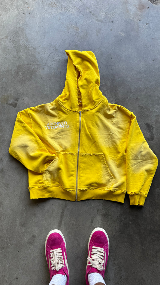 Yellow Starburst Zip Up