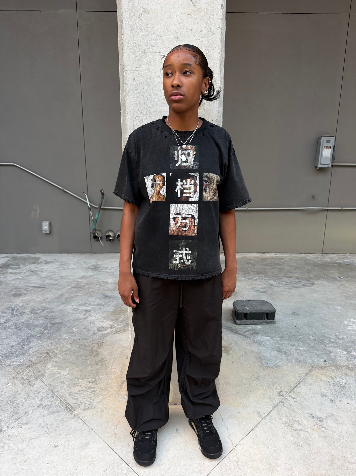 Black Japanese “DIVINE” Tee